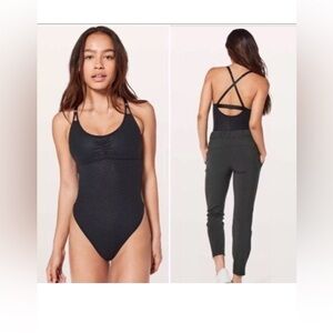 Lululemon The Easy Bodysuit black sz 10